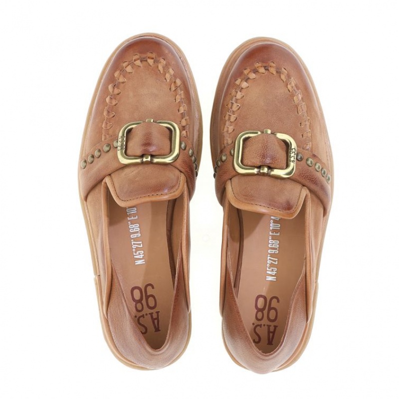 flat shoes A.S.98 Tamika Mujer Kaki | ES-CJV314750