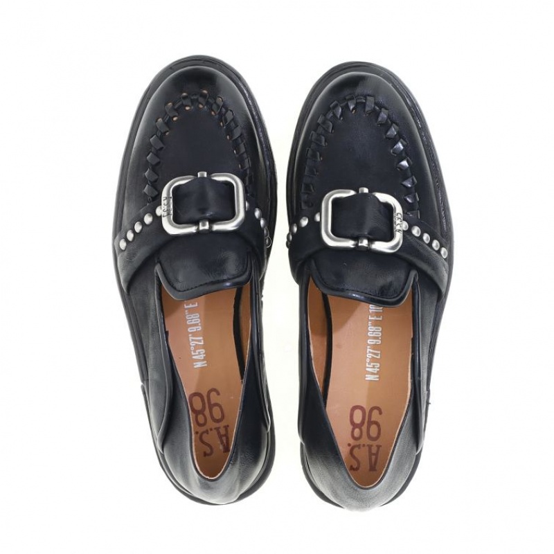 flat shoes A.S.98 Tamika Mujer Negras | ES-TUS346198