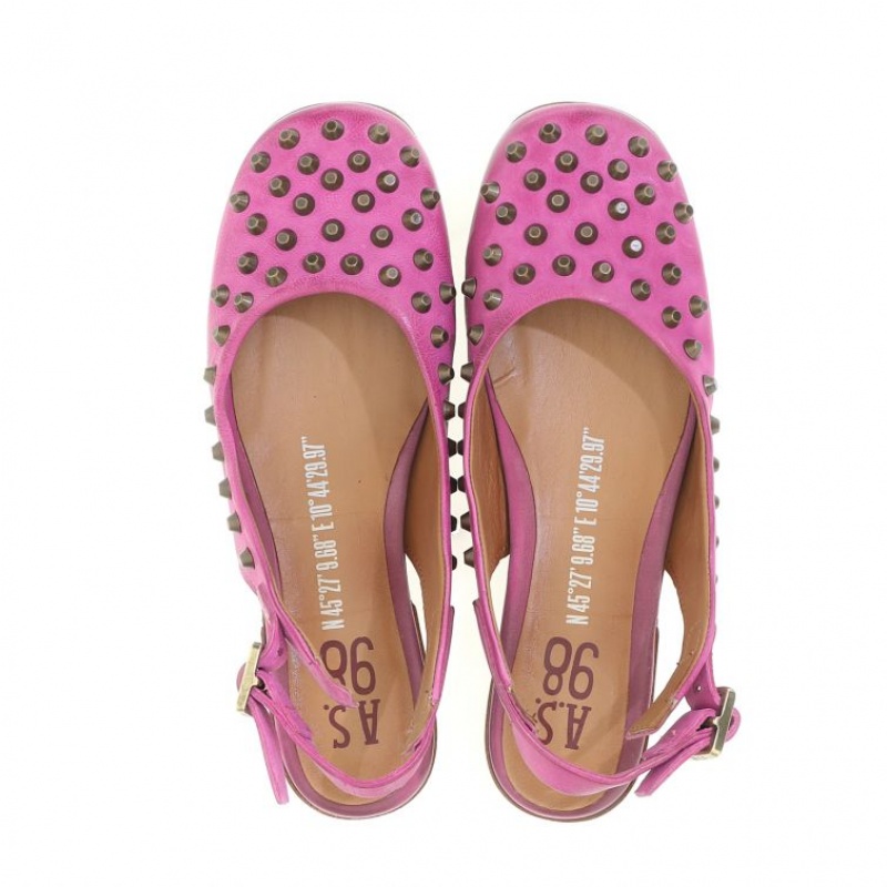 flat shoes A.S.98 Zola Mujer Fucsia | ES-HQF417065