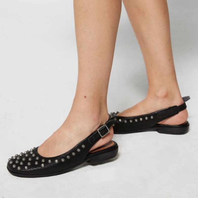 flat shoes A.S.98 Zola Mujer Negras | ES-JED854910