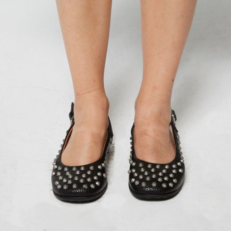 flat shoes A.S.98 Zola Mujer Negras | ES-JED854910