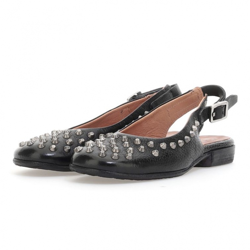 flat shoes A.S.98 Zola Mujer Negras | ES-JED854910