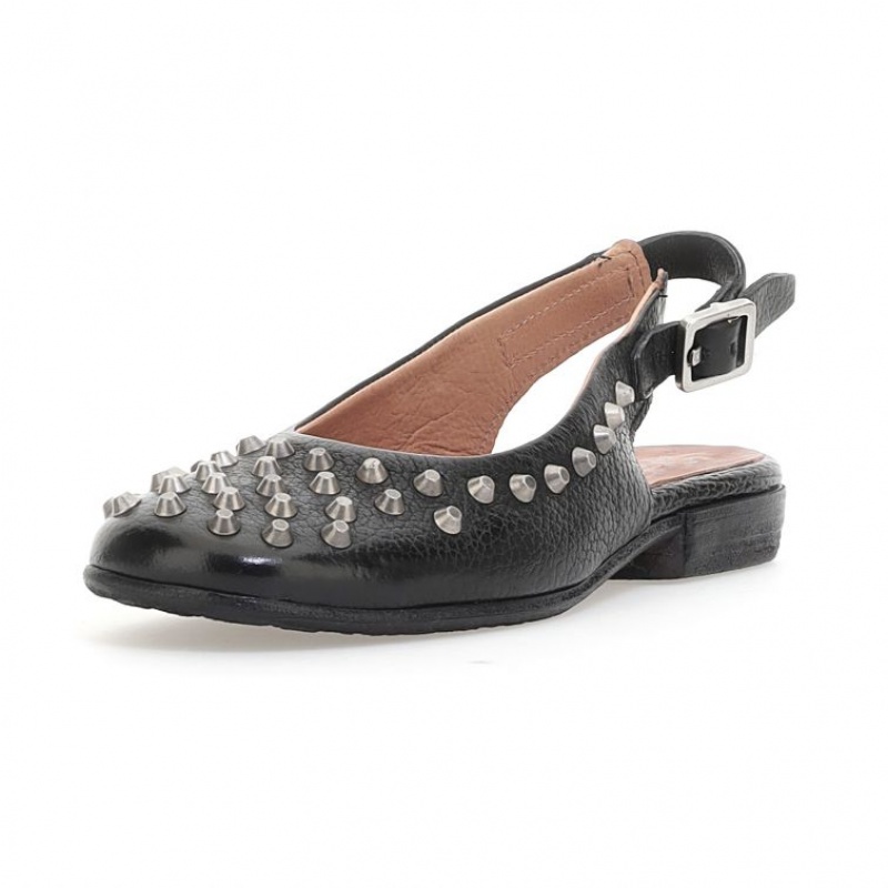 flat shoes A.S.98 Zola Mujer Negras | ES-JED854910