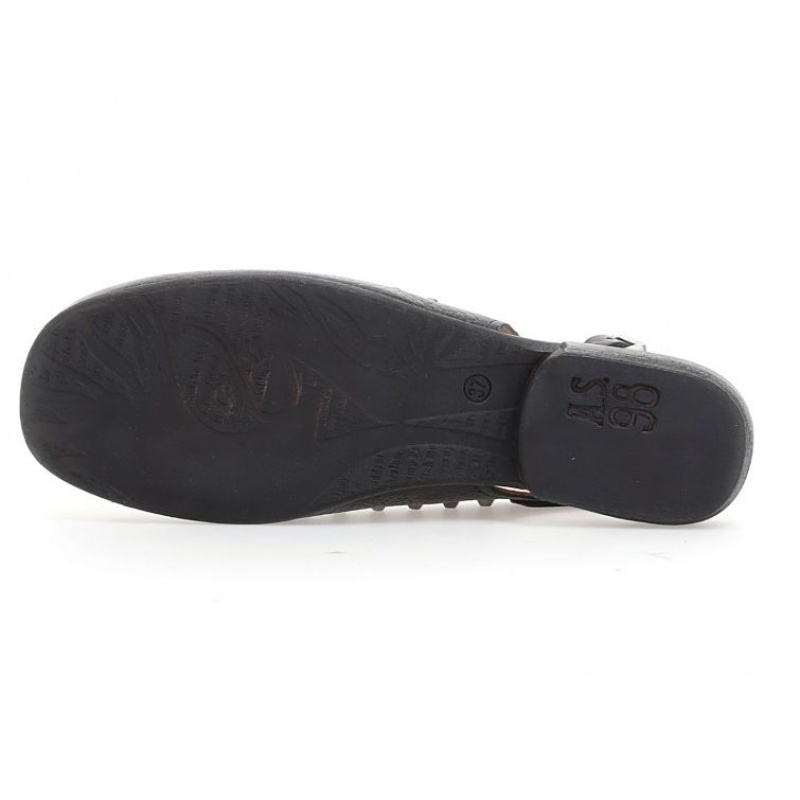 flat shoes A.S.98 Zola Mujer Negras | ES-JED854910