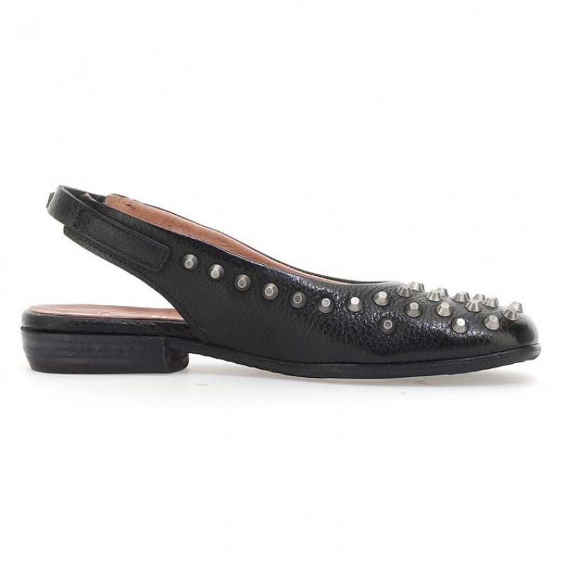 flat shoes A.S.98 Zola Mujer Negras | ES-JED854910