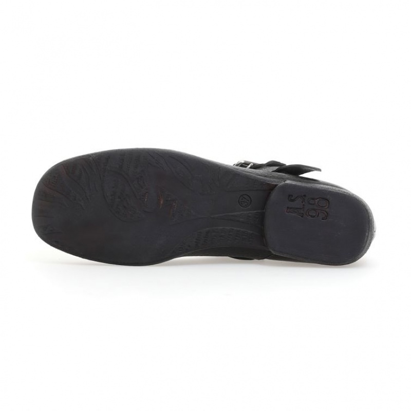 flat shoes A.S.98 Zowie Mujer Negras | ES-REY436925