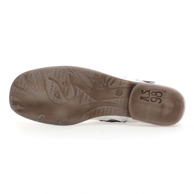 flat shoes A.S.98 Zowie Mujer Plateadas | ES-FZH392180