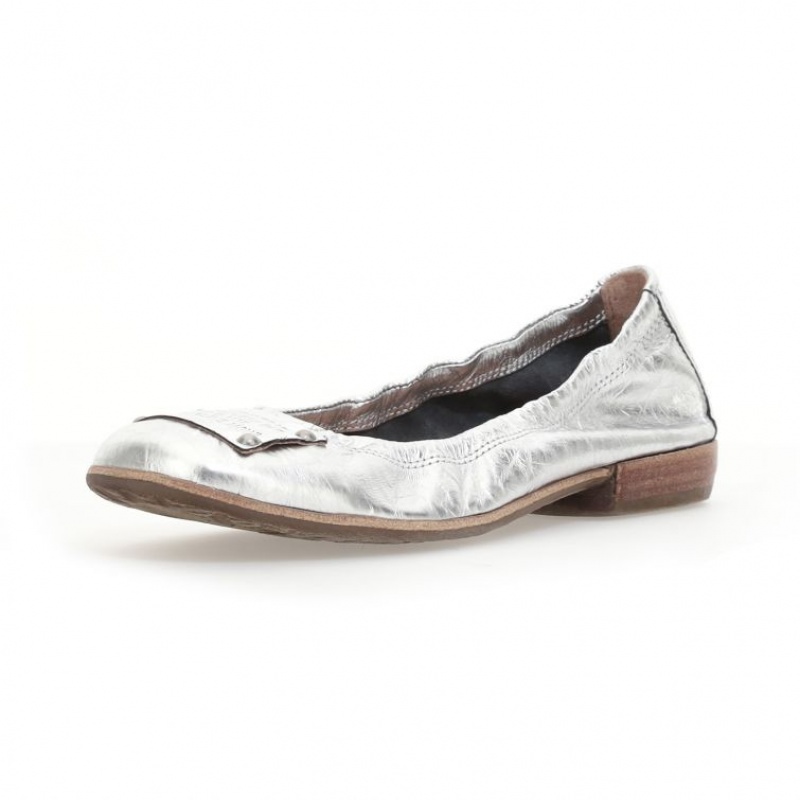 flat shoes A.S.98 Zula Mujer Plateadas | ES-HEF076951