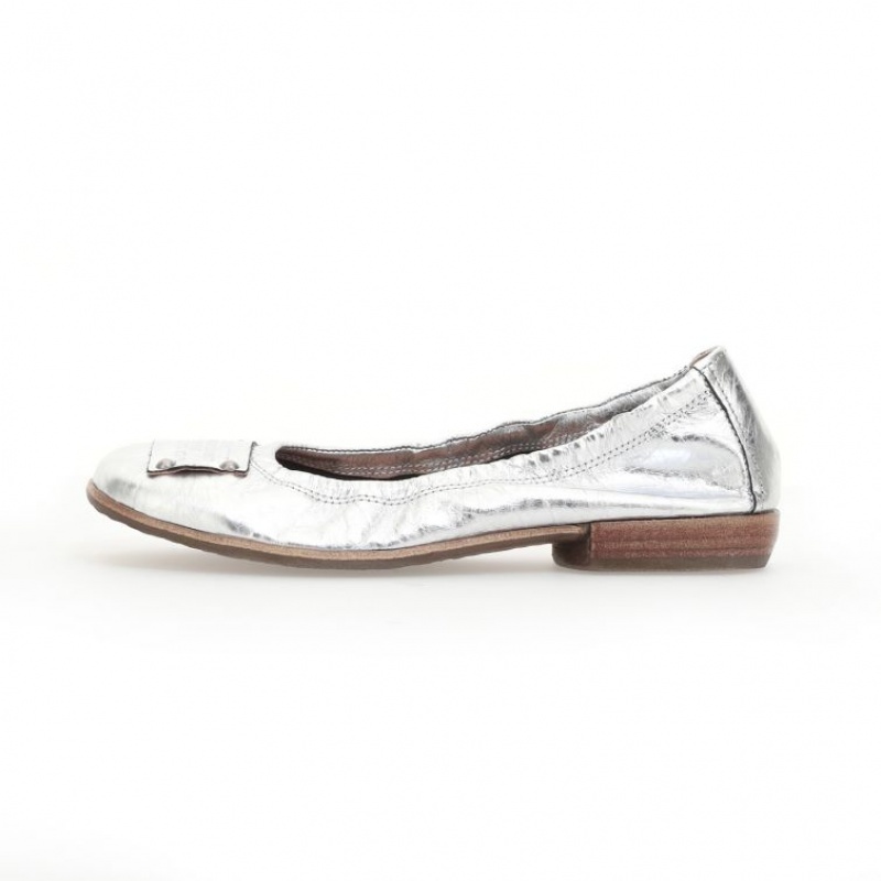 flat shoes A.S.98 Zula Mujer Plateadas | ES-HEF076951