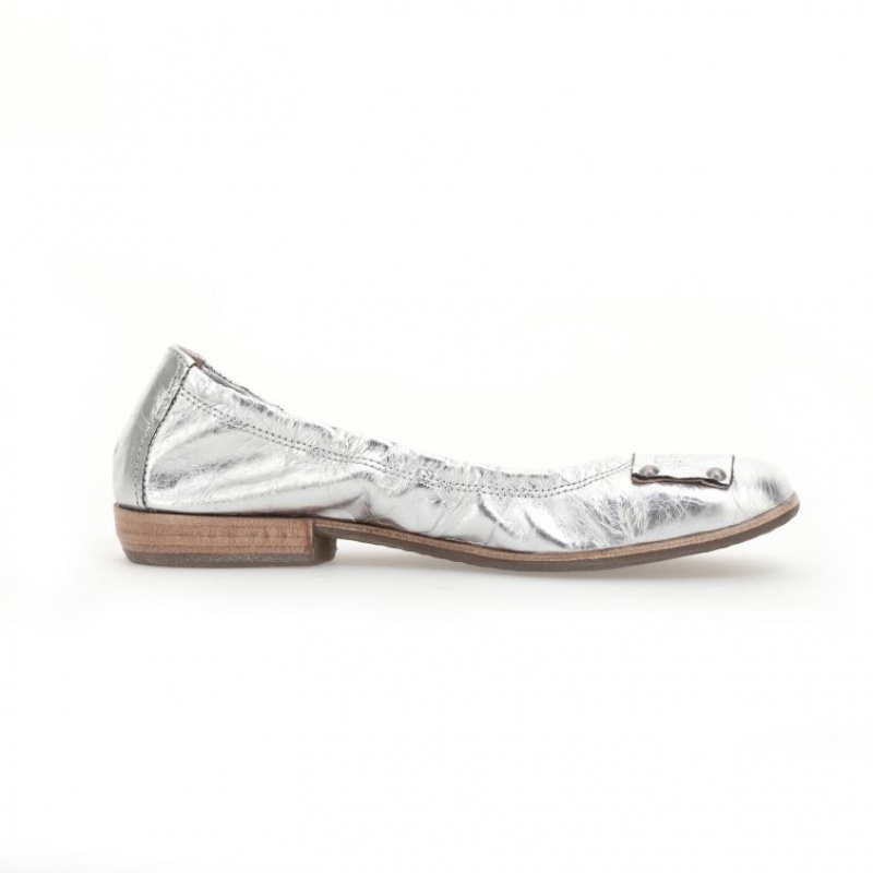 flat shoes A.S.98 Zula Mujer Plateadas | ES-HEF076951