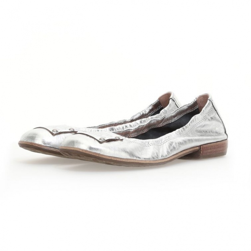 flat shoes A.S.98 Zula Mujer Plateadas | ES-HEF076951