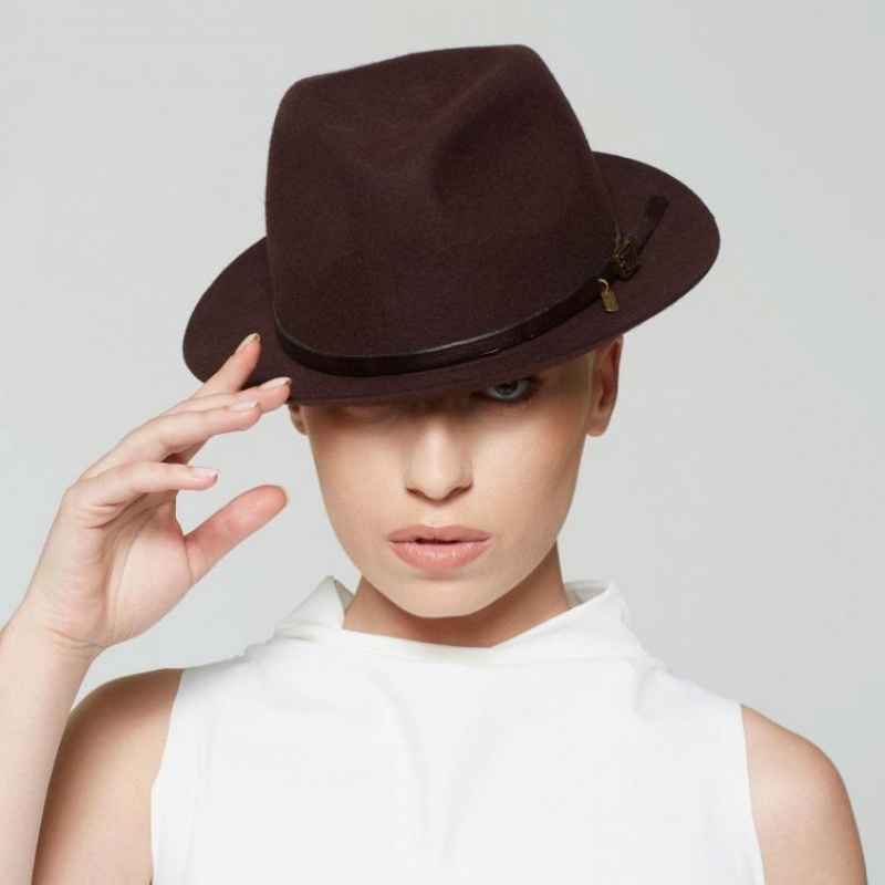 hats A.S.98 Claire Mujer Marrones | ES-JEX813209